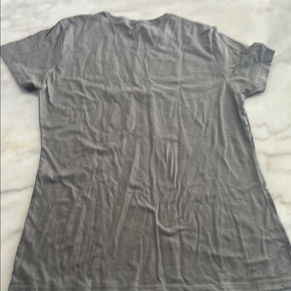 Port and Company Gray Graphic T-Shirt Relaxed Fit - Picture 3 of 3